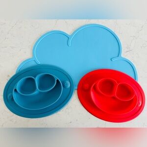 ezpz Silicone Suction Plates for Babies and Toddlers (Set of 2)
